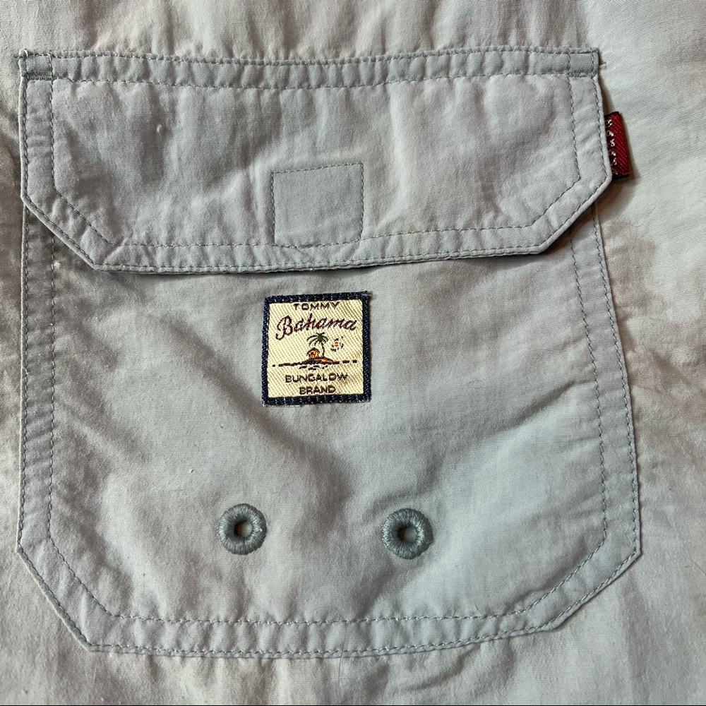 Tommy Bahama Light Green/Grey Swim Shorts Men's Size Large - Picture 6 of 13
